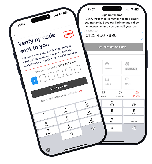 Step 2: Register with your mobile number