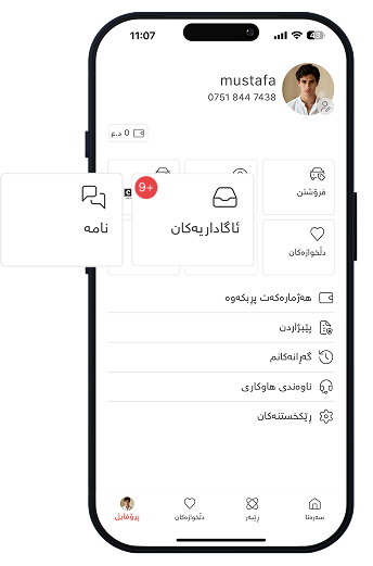 Step 6: پەیوەندی و نامە لە کڕیارانەوە وەربگرە